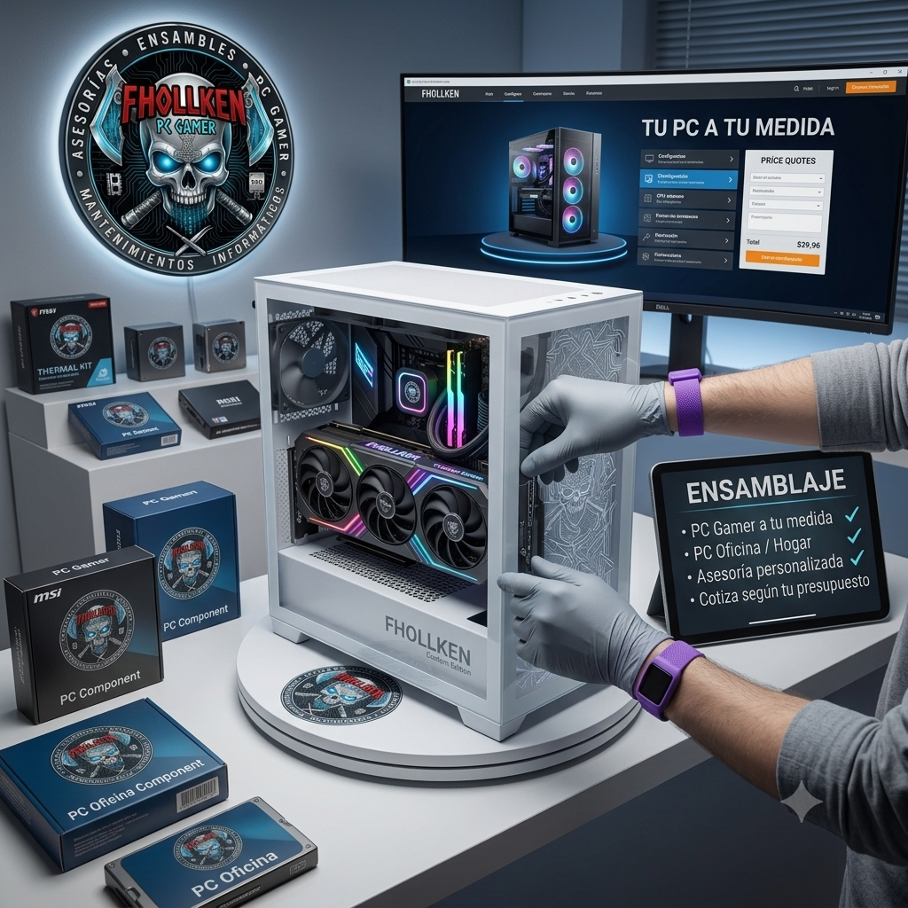 Ensamblaje PC Gamer personalizado - Builds a medida